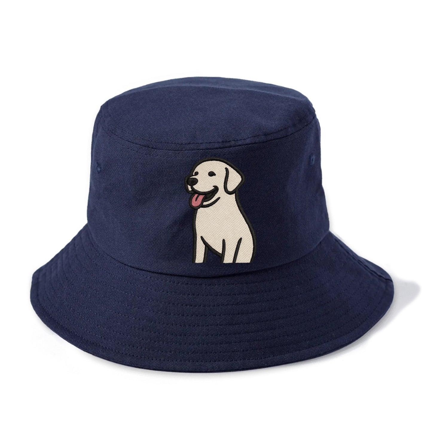 Labrador - Happy panting expression - Bucket Hat - Twilight Navy(Blue)