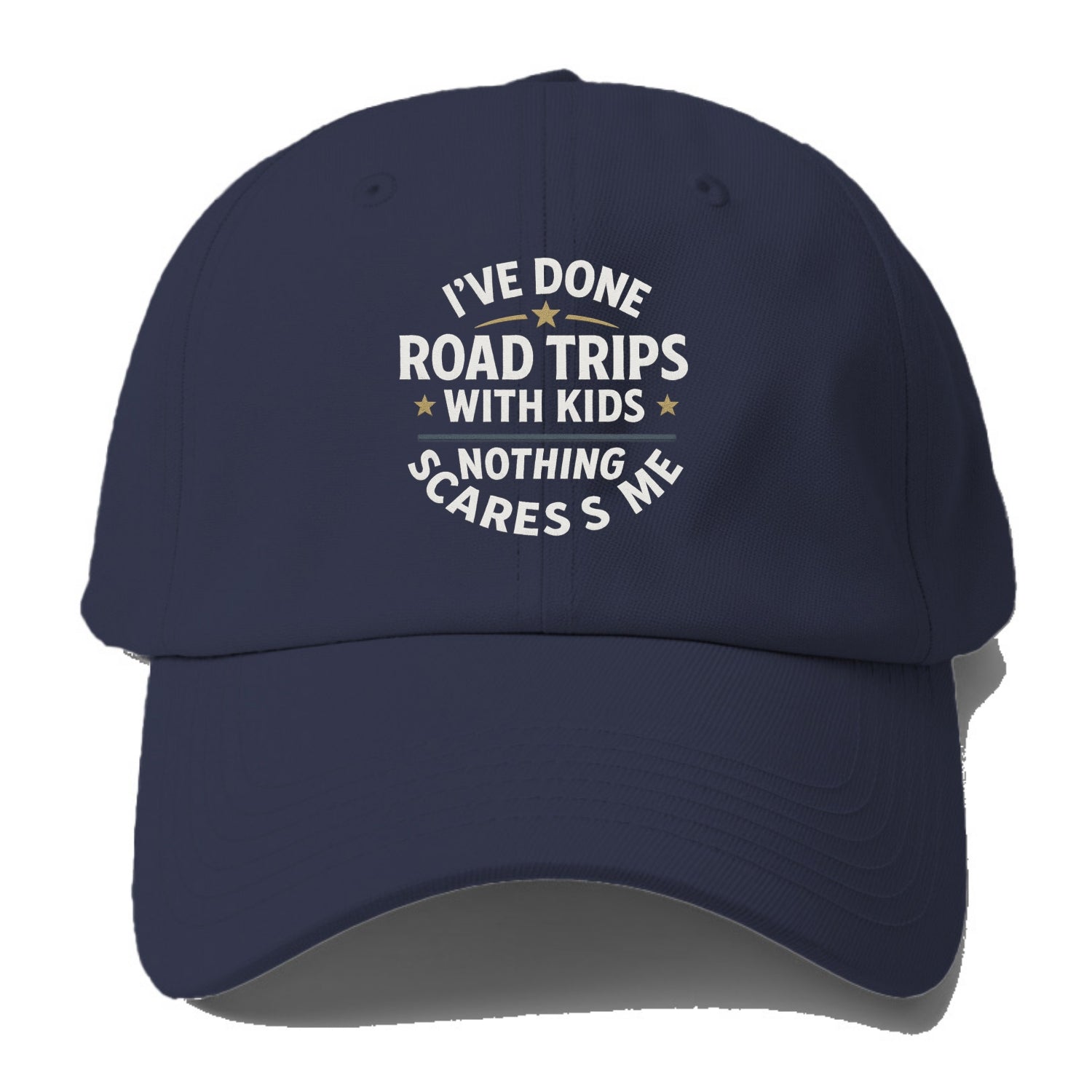 I've done road trips with kids, nothing scares me - Baseball Cap For Big Heads - Twilight Navy(Blue)