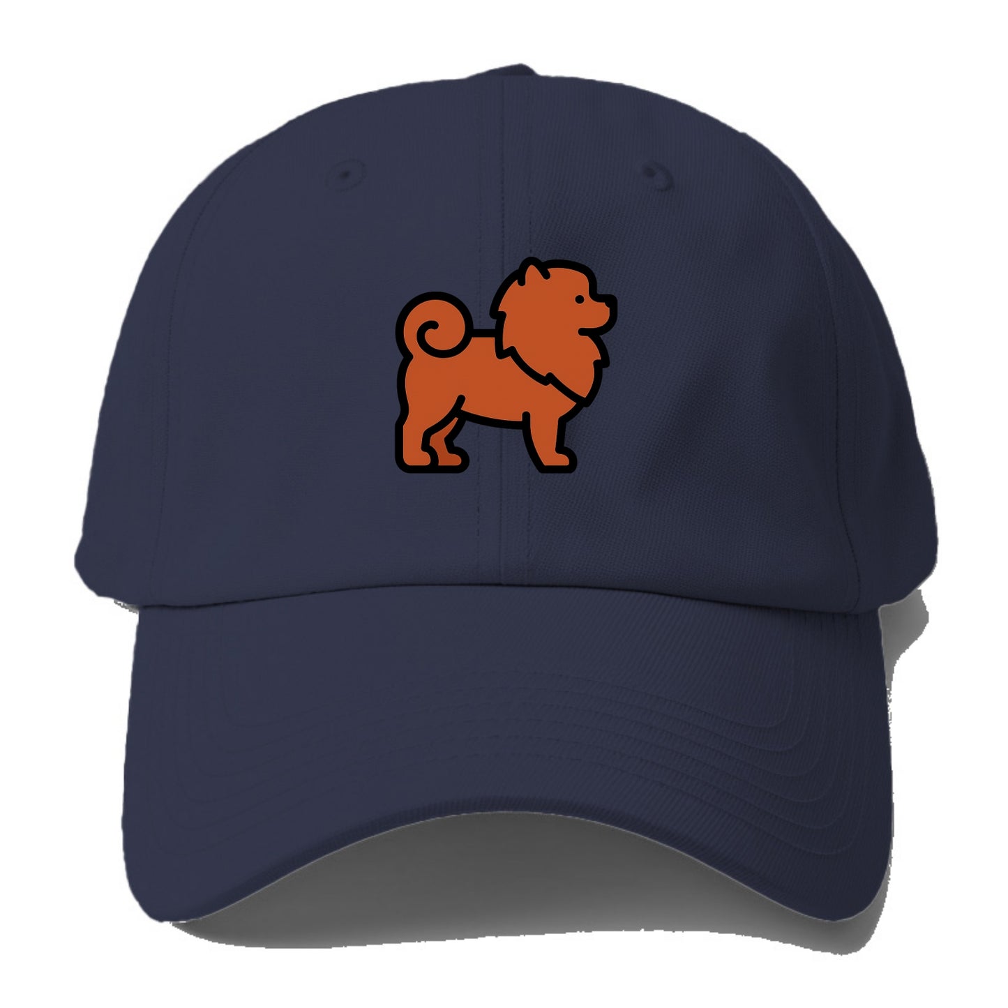 Chow Chow - Red fluffy flat side profile - Baseball Cap For Big Heads - Twilight Navy(Blue)