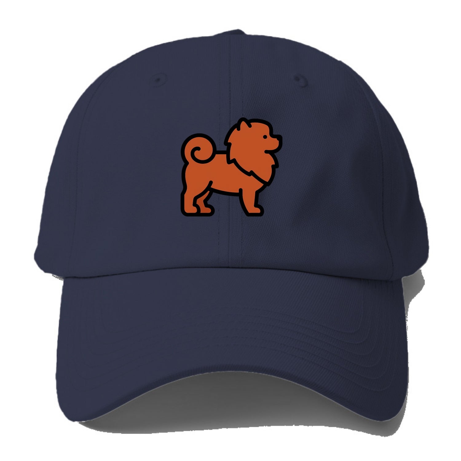 Chow Chow - Red fluffy flat side profile - Baseball Cap For Big Heads - Twilight Navy(Blue)