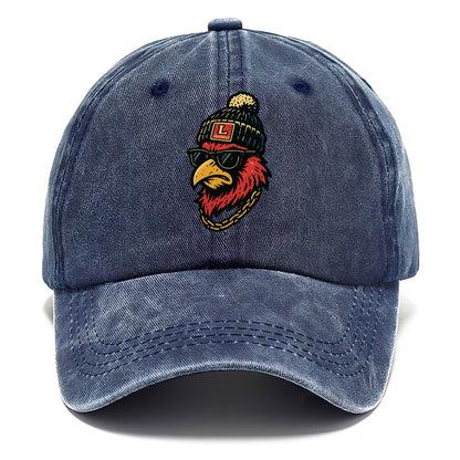 Louisville Cardinal wearing Louisville beanie with L patch - Classic Cap - Twilight Navy(Blue)