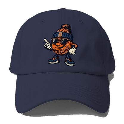 Syracuse Orange wearing Syracuse beanie with S patch - Baseball Cap - Twilight Navy(Blue)