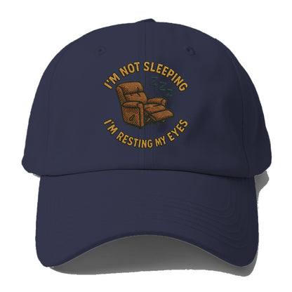 I'm Not Sleeping I'm Resting My Eyes  - Baseball Cap For Big Heads - Twilight Navy(Blue)