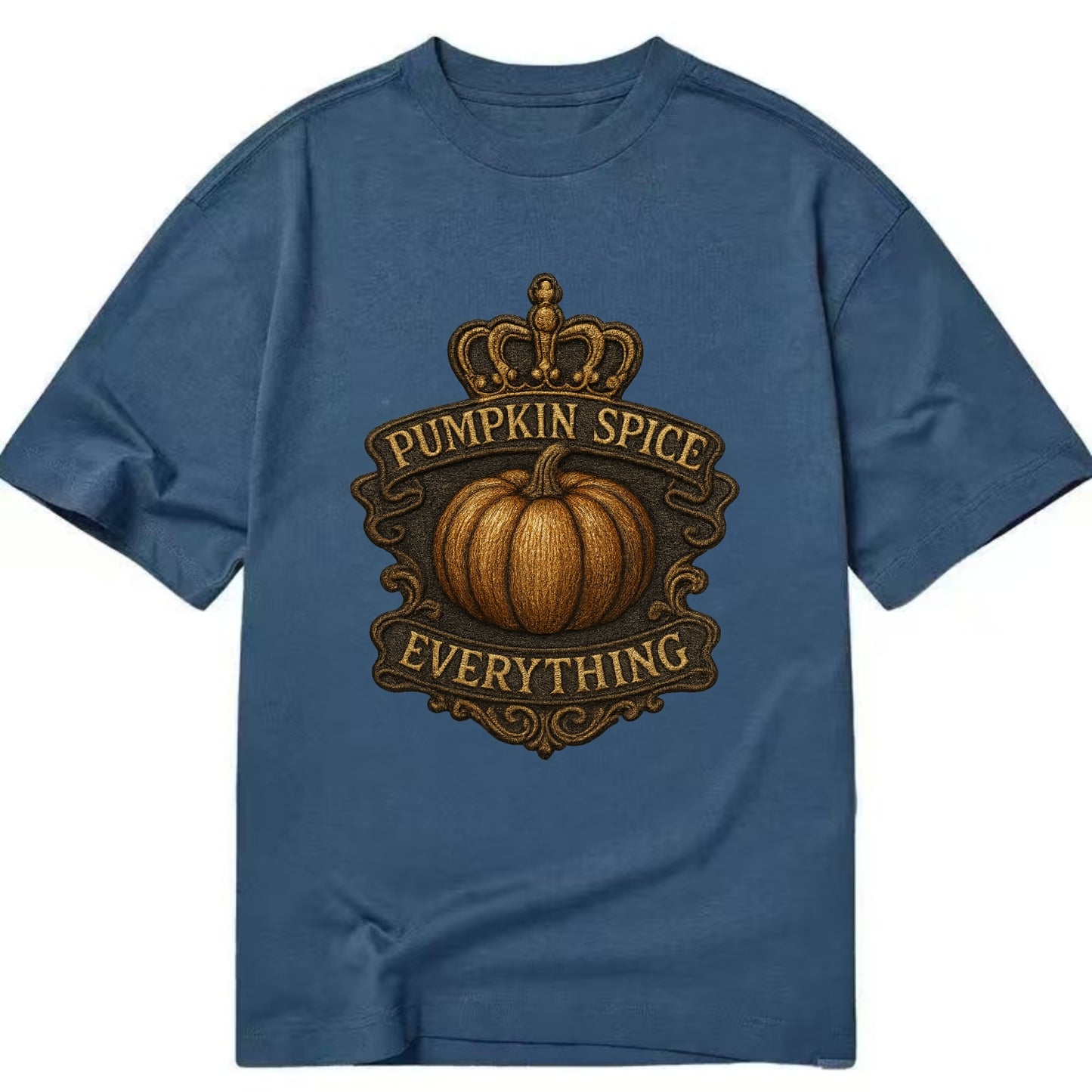 Pumpkin Spice Everything  - Classic T-shirt - Twilight Navy(Blue)