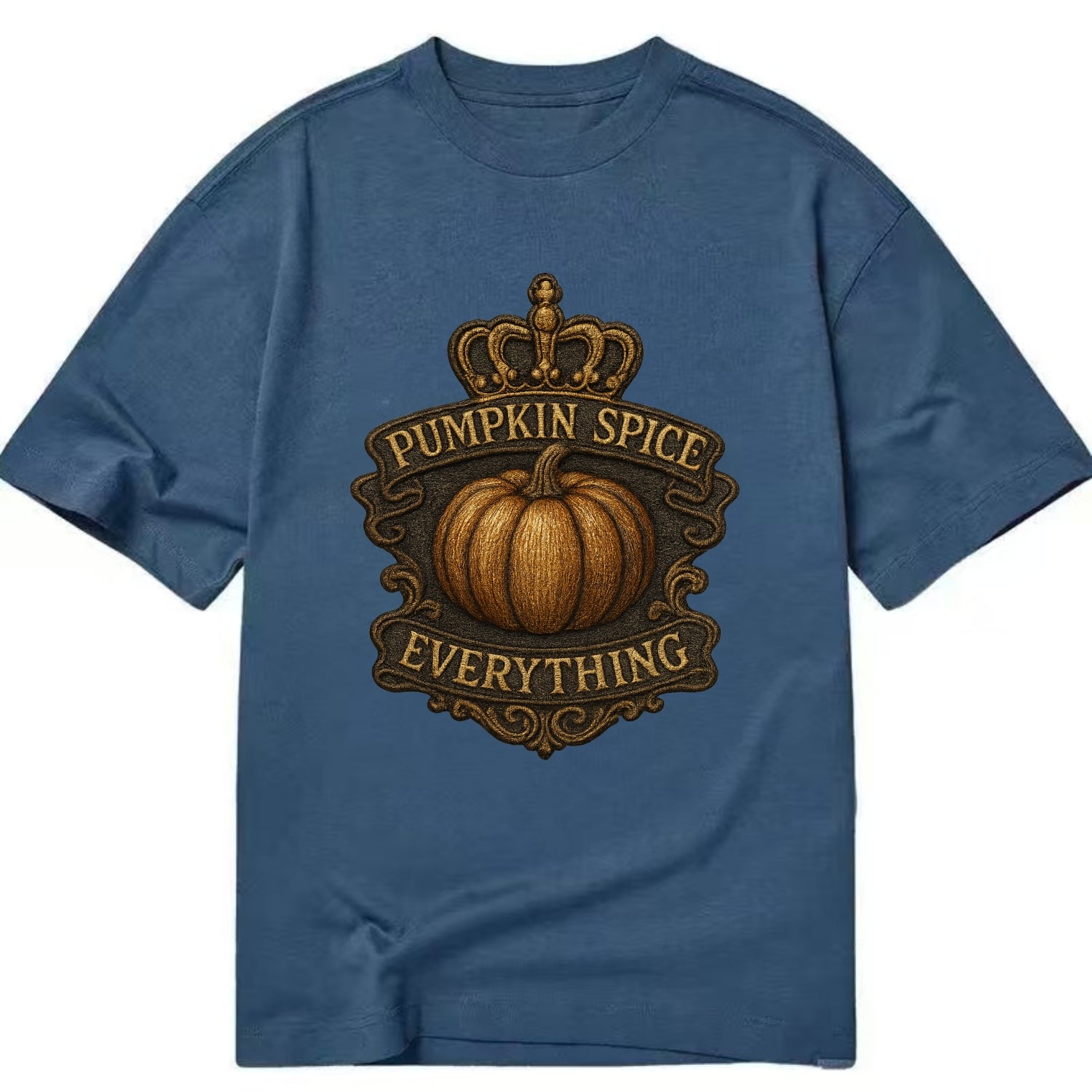 Pumpkin Spice Everything  - Classic T-shirt - Twilight Navy(Blue)