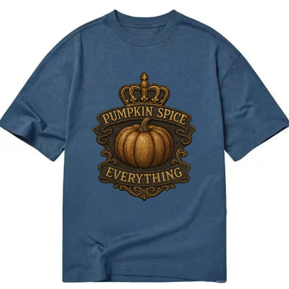 Pumpkin Spice Everything  - Classic T-shirt - Twilight Navy(Blue)