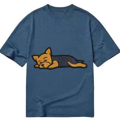 Yorkshire Terrier - Blue and tan fully r Classic T-shirt - Twilight Navy(Blue)