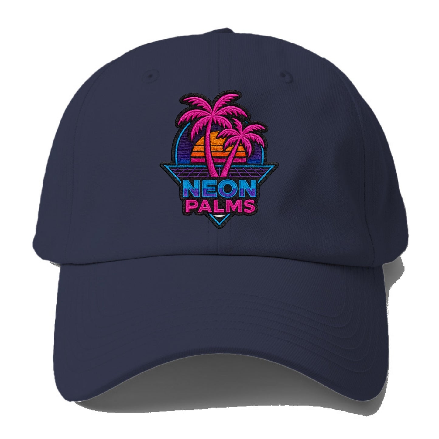 Neon Palms - Baseball Cap - Twilight Navy(Blue)