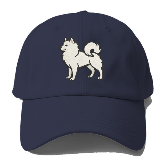 American Eskimo Dog - White spitz embroidered standing design - Baseball Cap - Twilight Navy(Blue)