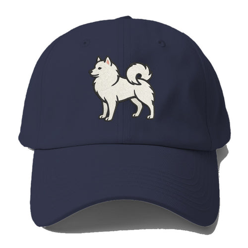 American Eskimo Dog - White spitz embroidered standing design - Baseball Cap