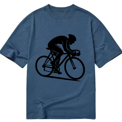 Sprint cyclist racing stance - Classic T-shirt - Twilight Navy(Blue)