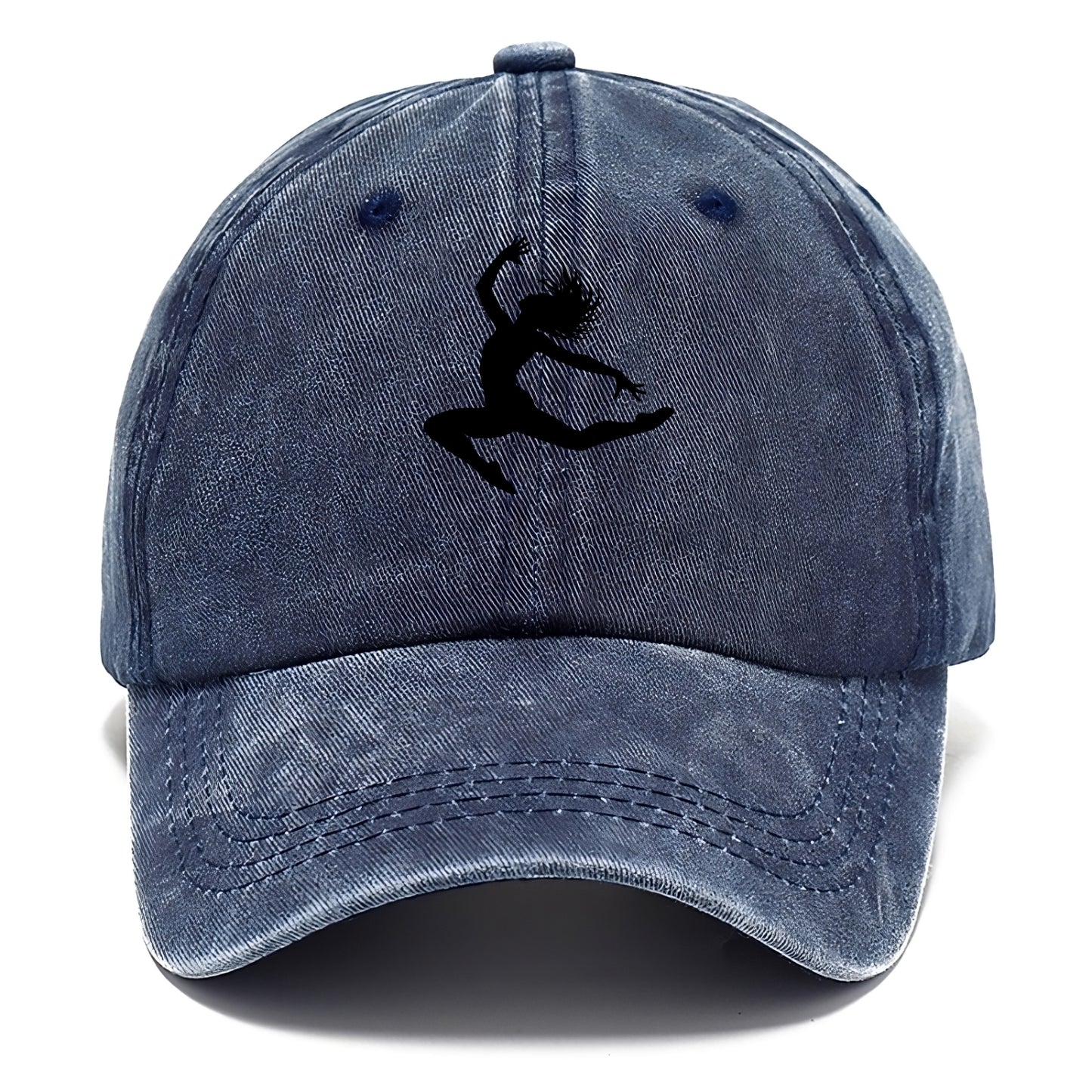 Contemporary dancer leap mid-air - Classic Cap - Twilight Navy(Blue)