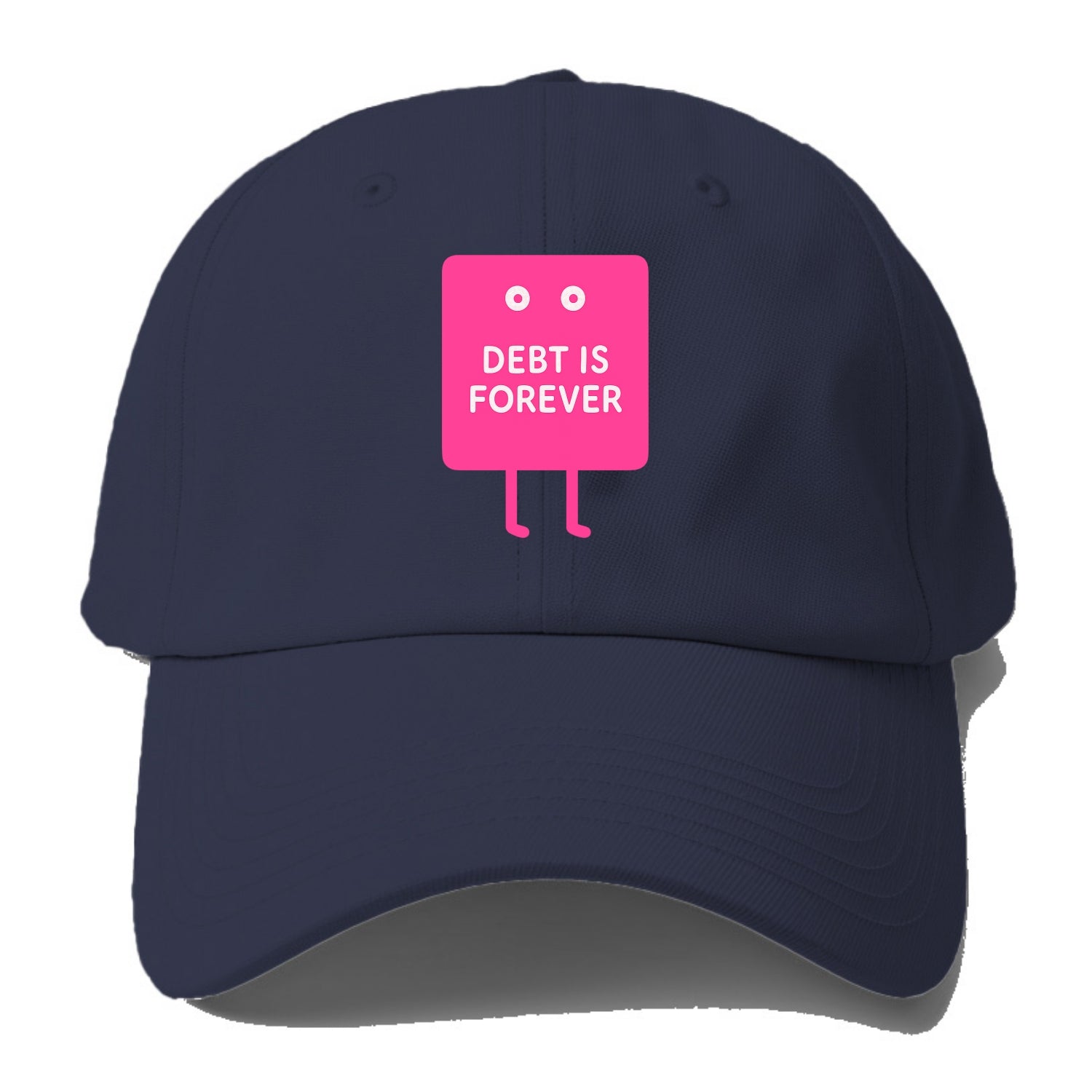 DEBT IS FOREVER | Immortal credit card - Baseball Cap - Twilight Navy(Blue)
