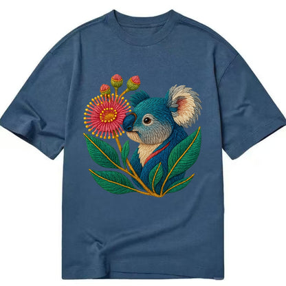 Koala Eucalyptus Bloom - Classic T-shirt - Twilight Navy(Blue)