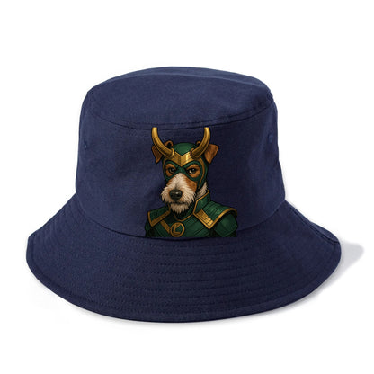 Fox Terrier Loki  - Bucket Hat - Twilight Navy(Blue)