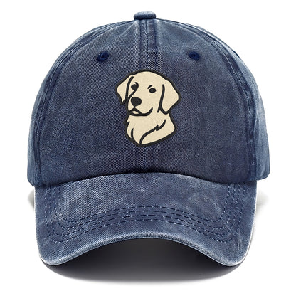 Golden Retriever - Head tilt curious pos Classic Cap - Twilight Navy(Blue)