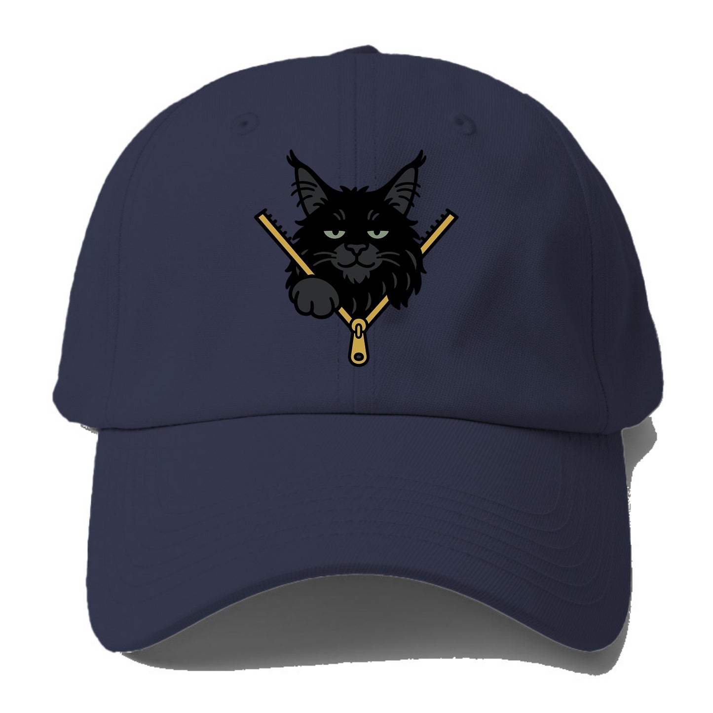 Black Maine Coon - Baseball Cap - Twilight Navy(Blue)