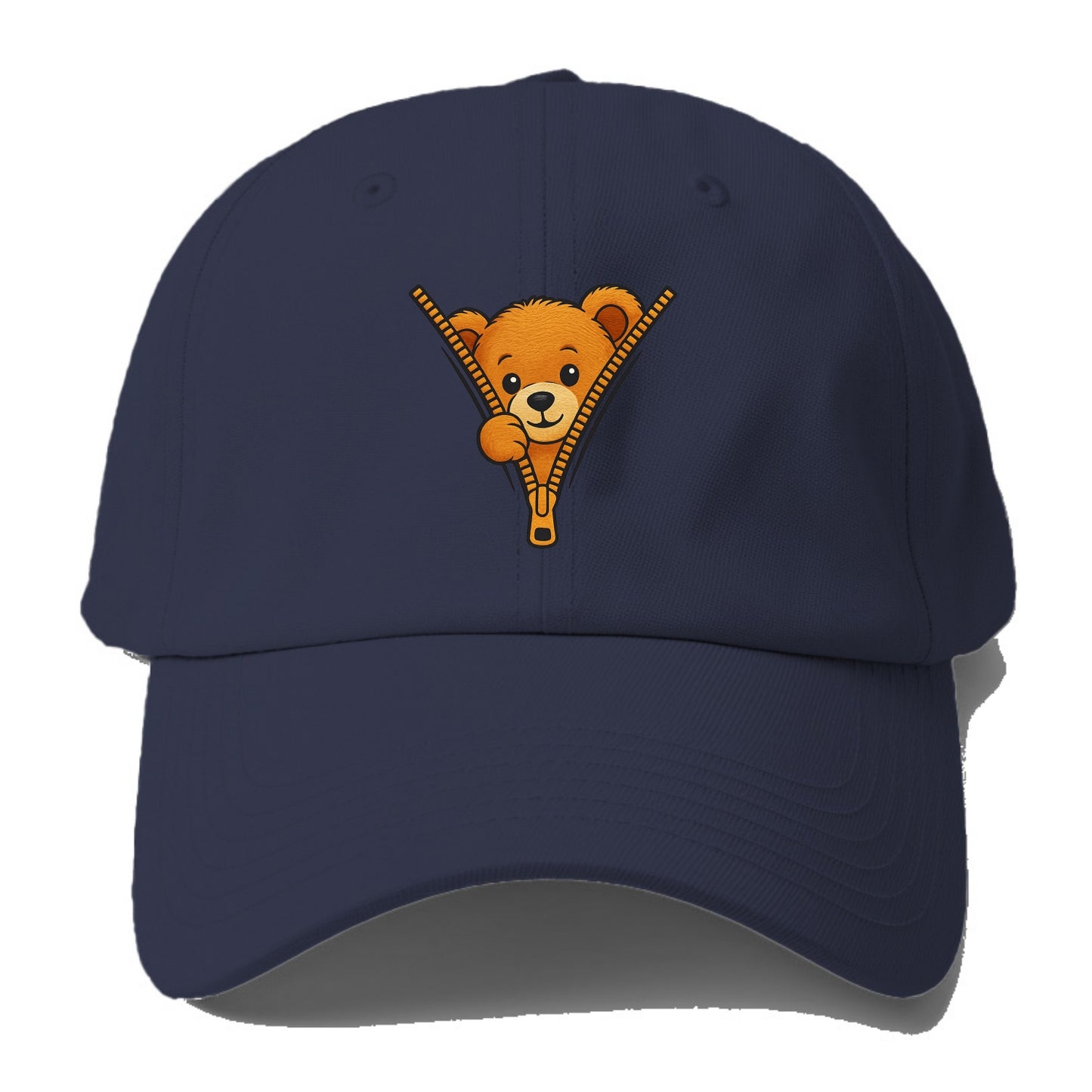 zipper bear - Baseball Cap For Big Heads - Twilight Navy(Blue)