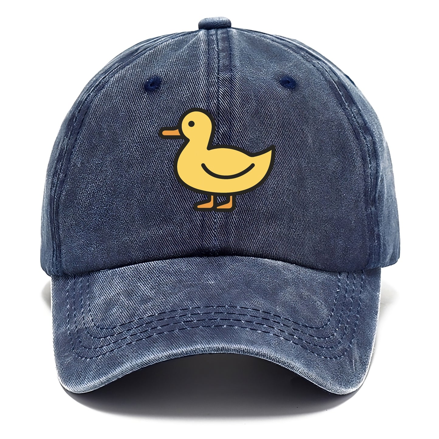 Duck - Yellow mallard flat side profile - Classic Cap - Twilight Navy(Blue)