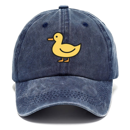 Duck - Yellow mallard flat side profile - Classic Cap - Twilight Navy(Blue)