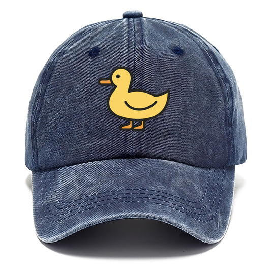 Duck - Yellow mallard flat side profile - Classic Cap - Twilight Navy(Blue)