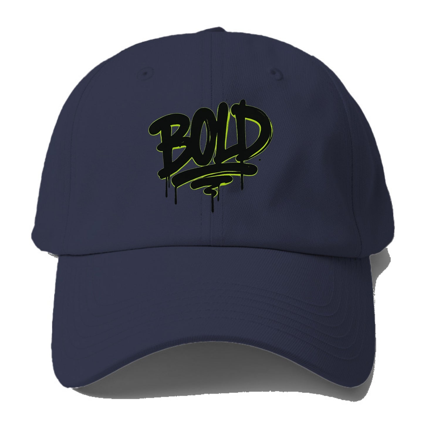 Bold typography design - "BOLD" - courageous, standing out - Baseball Cap For Big Heads - Twilight Navy(Blue)