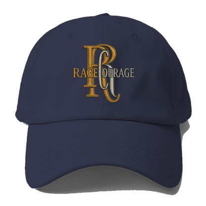 RAGE;COURAGE MODE Warrior Green Hat - Baseball Cap For Big Heads - Twilight Navy(Blue)