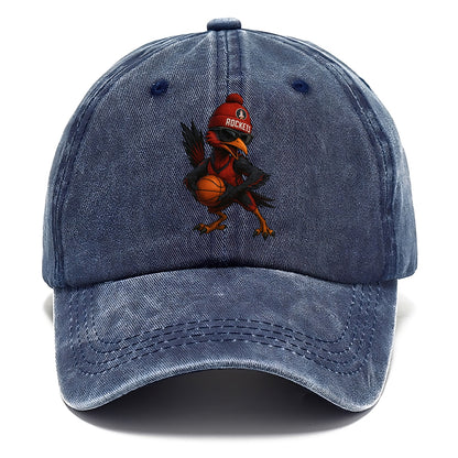 Houston Roadrunner wearing Rockets beanie with launch pad patch and wayfarer - Classic Cap - Twilight Navy(Blue)