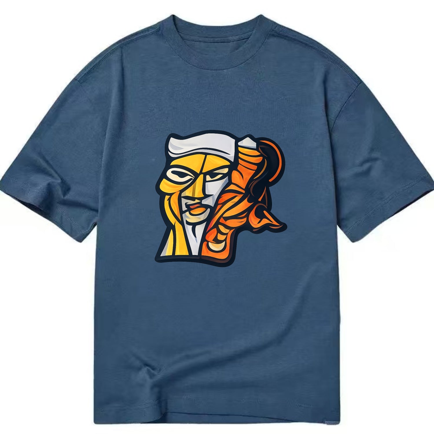 Axis Face - Classic T-shirt - Twilight Navy(Blue)