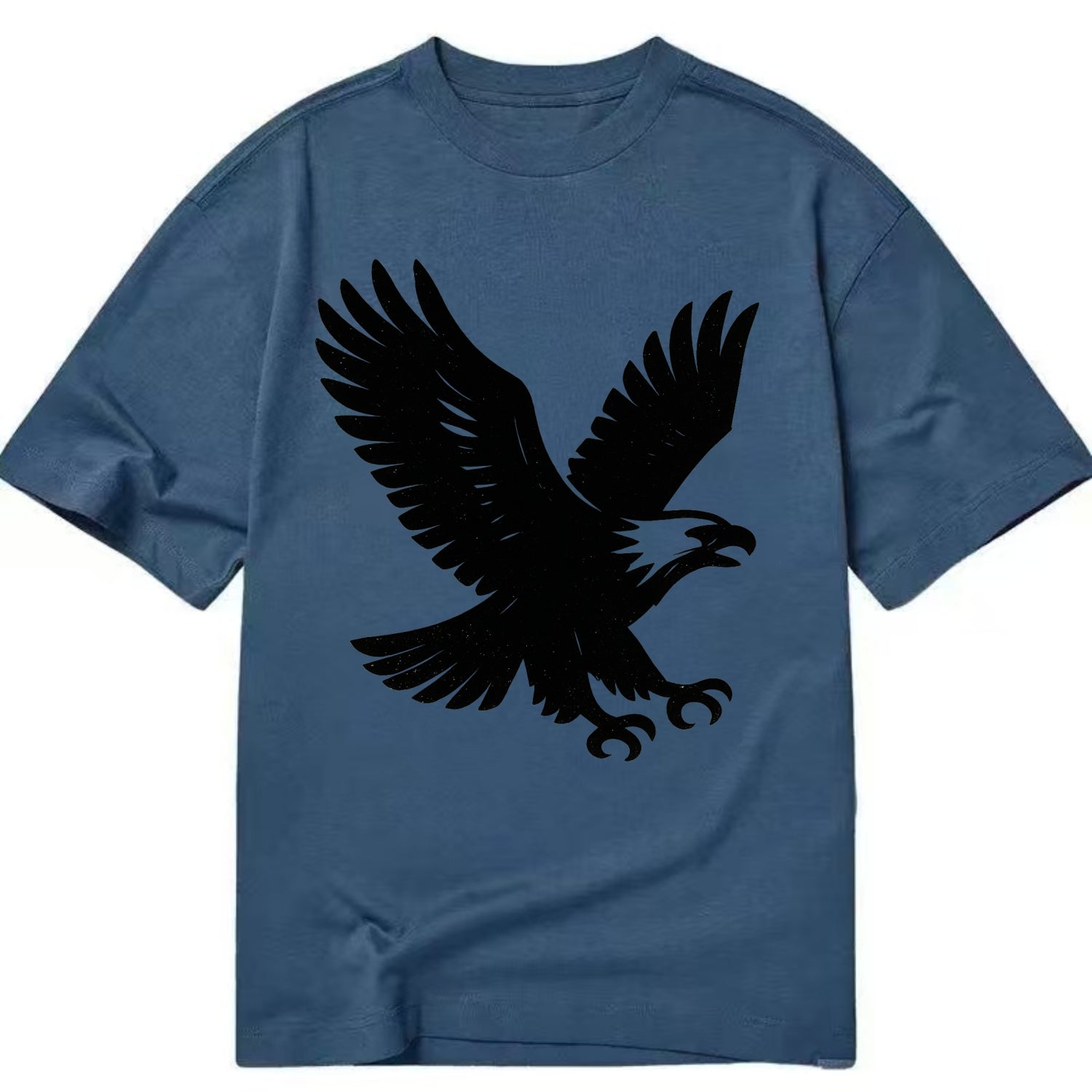 Eagle in flight - liberty and independence ink brushstrokes - Classic T-shirt - Twilight Navy(Blue)