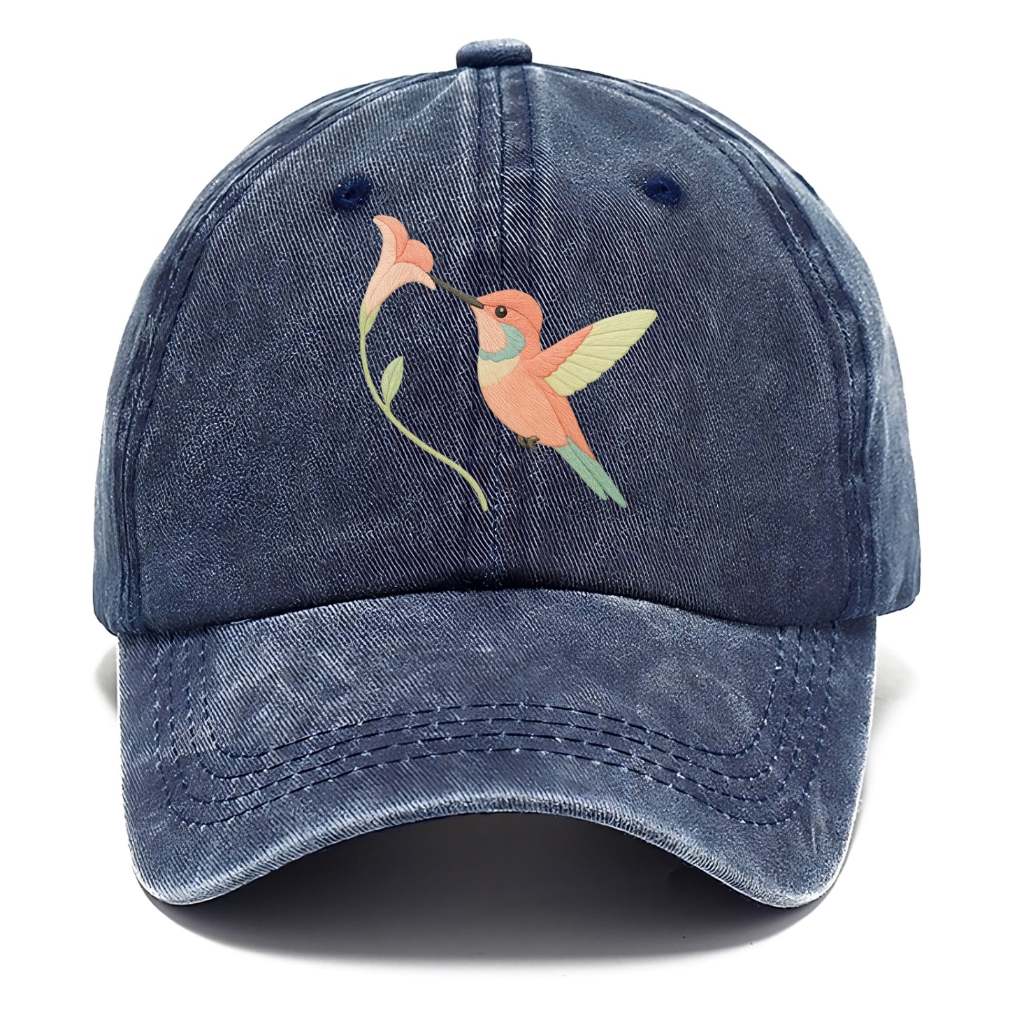 Coral Hummingbird - Classic Cap - Twilight Navy(Blue)