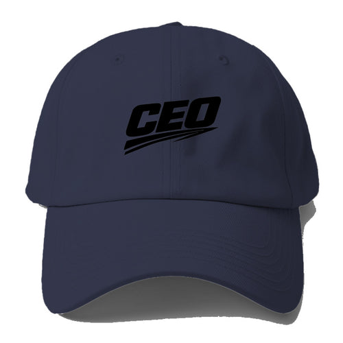 Bold typography design - CEO - chief executive, running things - Baseball Cap
