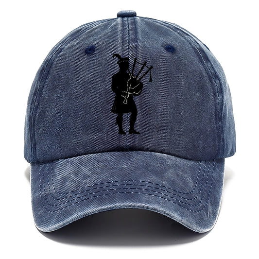 Bagpiper in traditional stance - Classic Cap - Twilight Navy(Blue)