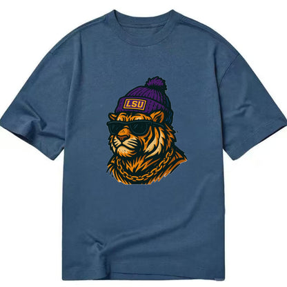 LSU Mike Tiger - Classic T-shirt - Twilight Navy(Blue)