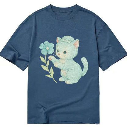 Aqua Kitten - Classic T-shirt - Twilight Navy(Blue)