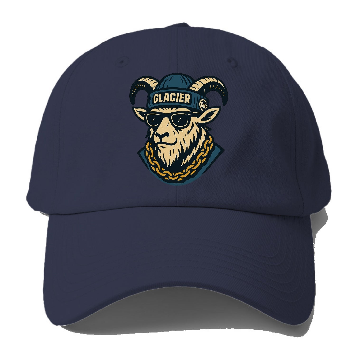 Glacier Mountain Goat - Baseball Cap - Twilight Navy(Blue)