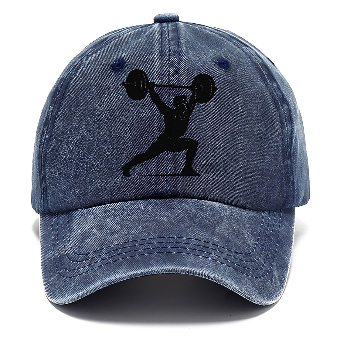 Weightlifter doing overhead snatch - Classic Cap - Twilight Navy(Blue)