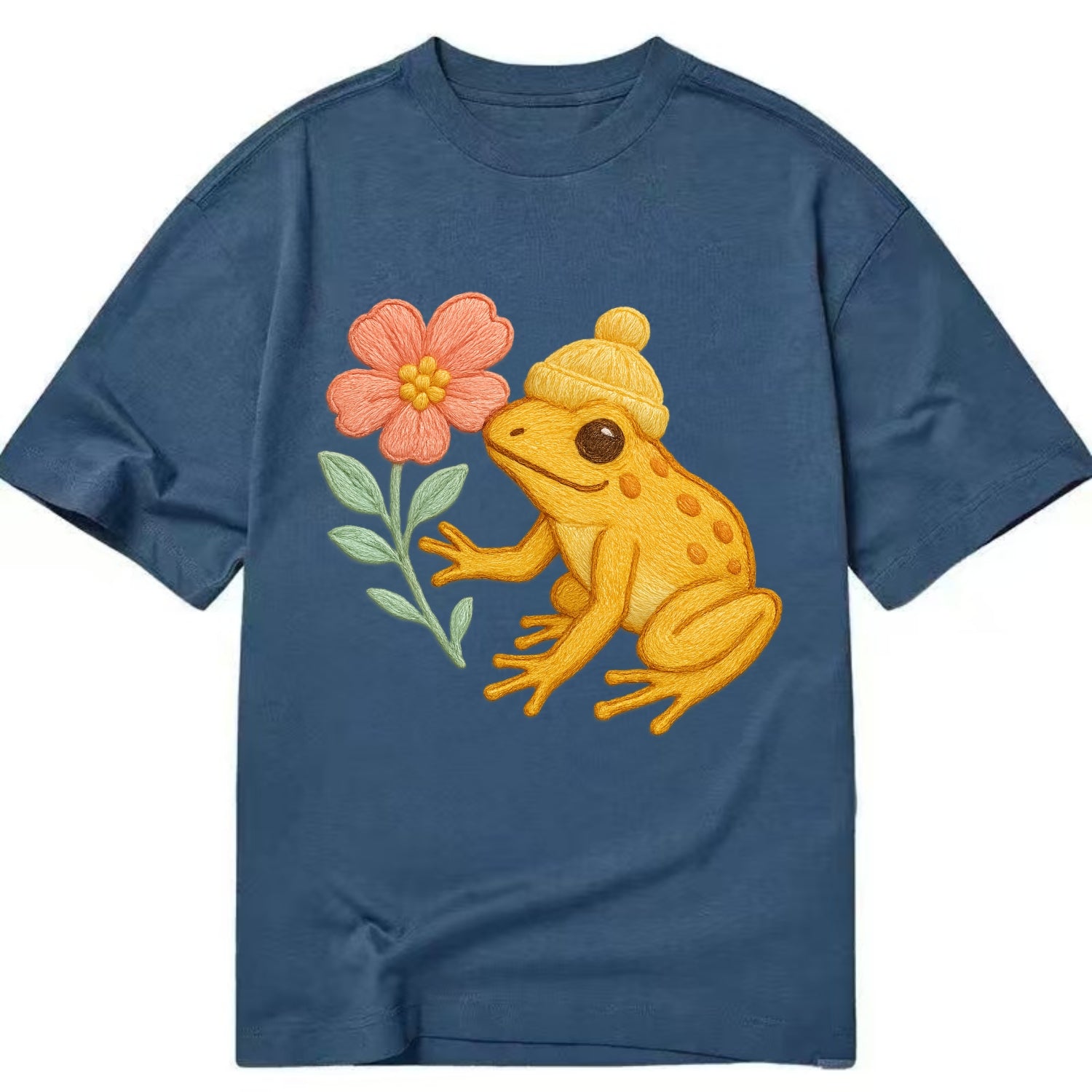 Yellow Dart Frog - Classic T-shirt - Twilight Navy(Blue)
