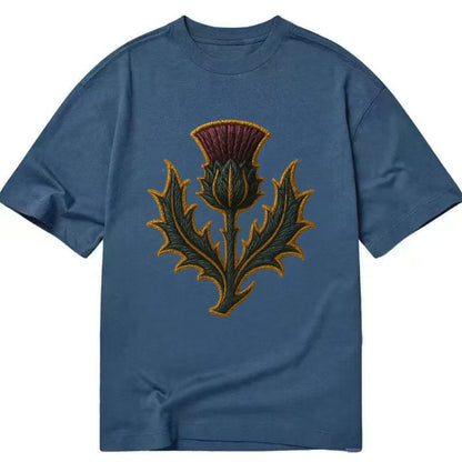 Scottish Thistle  - Classic T-shirt - Twilight Navy(Blue)