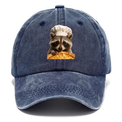 Pizza Dad Raccoon  - Classic Cap - Twilight Navy(Blue)