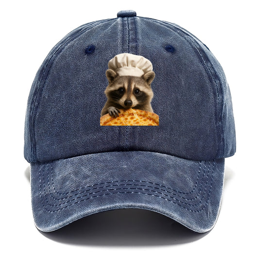 Pizza Dad Raccoon  - Classic Cap - Twilight Navy(Blue)