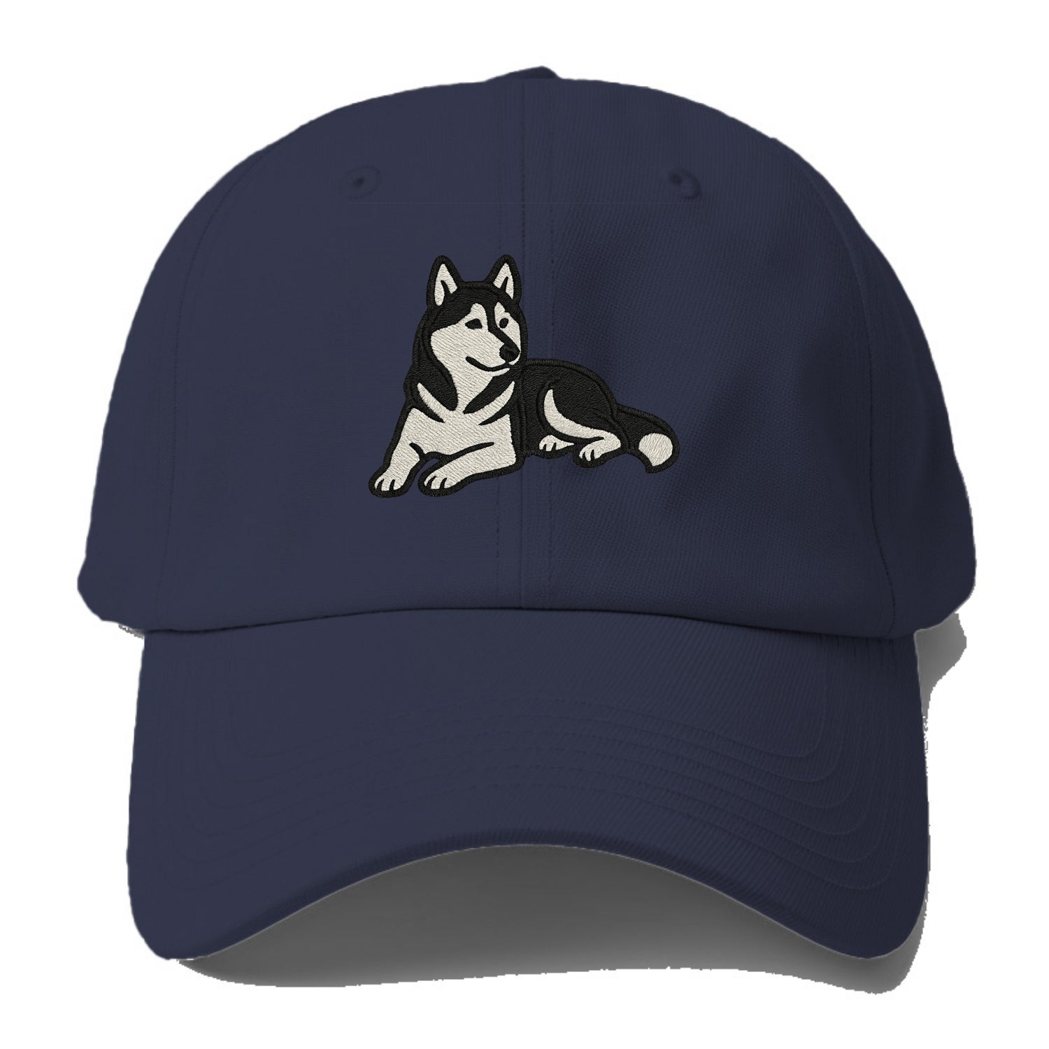 Siberian Husky - Black and white relaxed Baseball Cap - Twilight Navy(Blue)