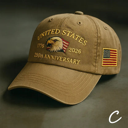 USA 250th Anniversary 3D Logo Baseball Cap