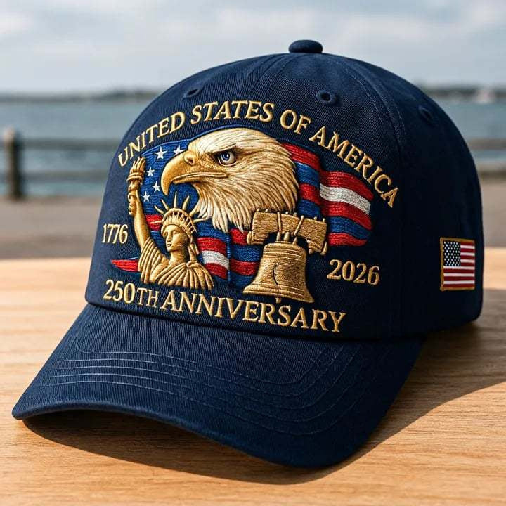 USA 250th Anniversary 3D Logo Baseball Cap