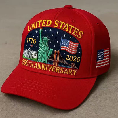 USA 250th Anniversary 3D Logo Baseball Cap