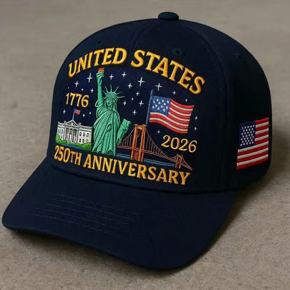 USA 250th Anniversary 3D Logo Baseball Cap