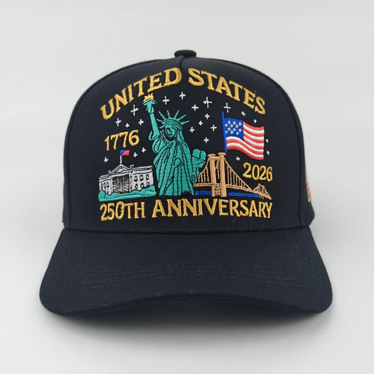 US 250th Anniversary Embroidered Baseball Cap