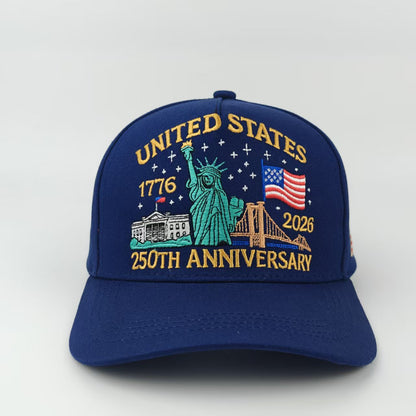 US 250th Anniversary Embroidered Baseball Cap