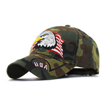 USA Eagle Camo Baseball Cap: Patriotic Pride