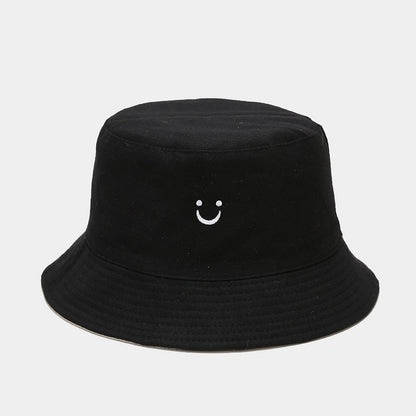 U Smiley Face Reversible Bucket Hat - Korean Style
